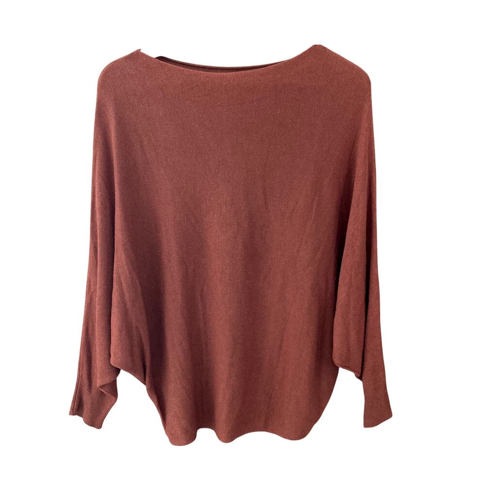 Italian Modal Blend Batwing Dolman Sleeve Knit Sweater